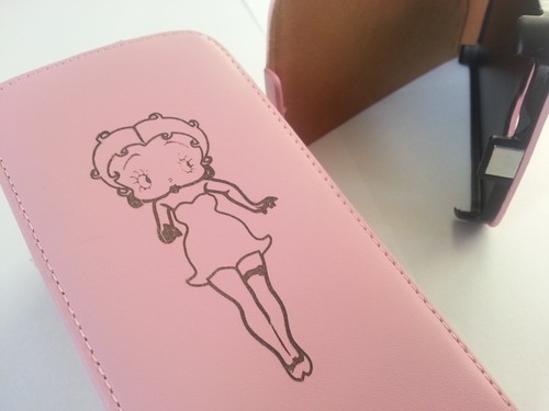 Custodia telefono flip rosa